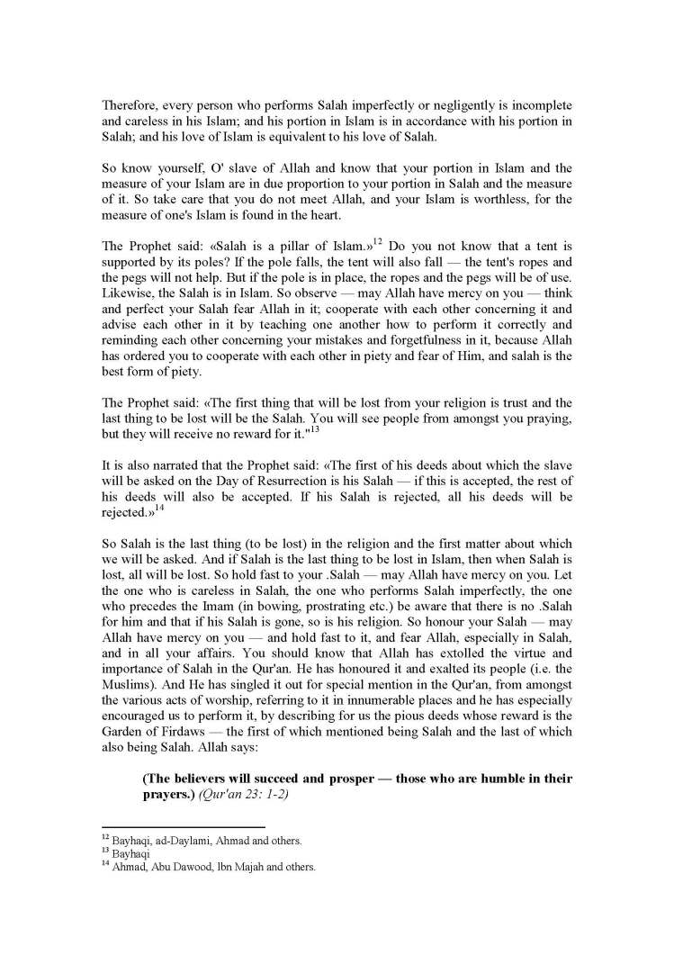 Ahmed Ibn Hanbal's Treatise on Salah_Page_07