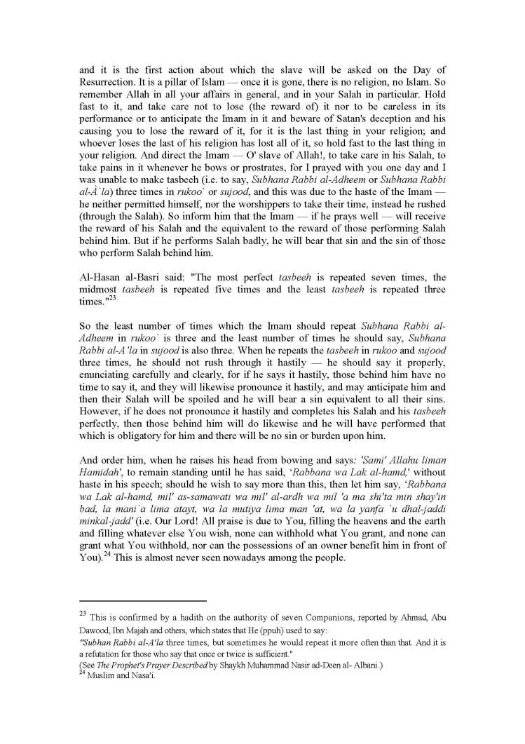 Ahmed Ibn Hanbal's Treatise on Salah_Page_11