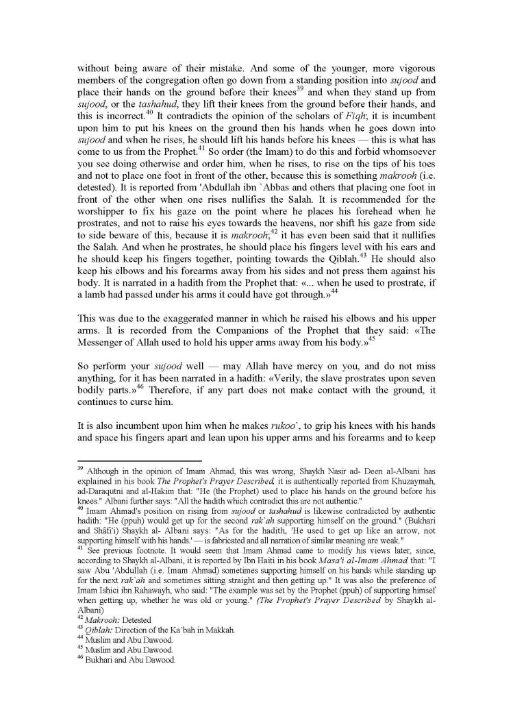 Ahmed Ibn Hanbal's Treatise on Salah_Page_15